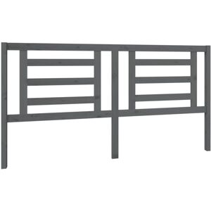 Bed Headboard Grey 186x4x100 cm Solid Pine Wood Vidaxl Bed Headboard Grey 186x4x100 cm Solid Pine Wood Vidaxl