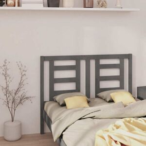 Bed Headboard Grey 126x4x100 cm Solid Wood Pine Vidaxl Bed Headboard Grey 126x4x100 cm Solid Wood Pine Vidaxl