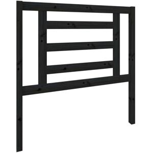 Bed Headboard Black 96x4x100 cm Solid Wood Pine Vidaxl Bed Headboard Black 96x4x100 cm Solid Wood Pine Vidaxl