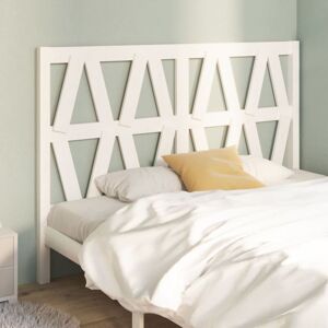 Bed Headboard White 126x4x100 cm Solid Wood Pine vidaXL Bed Headboard White 126x4x100 cm Solid Wood Pine vidaXL