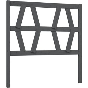 Bed Headboard Grey 81x4x100 cm Solid Wood Pine Vidaxl Bed Headboard Grey 81x4x100 cm Solid Wood Pine Vidaxl