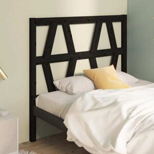 Bed Headboard Black 96x4x100 cm Solid Wood Pine Vidaxl Bed Headboard Black 96x4x100 cm Solid Wood Pine Vidaxl