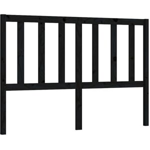 Bed Headboard Black 126x4x100 cm Solid Wood Pine Vidaxl Bed Headboard Black 126x4x100 cm Solid Wood Pine Vidaxl