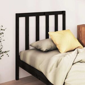 Bed Headboard Black 96x4x100 cm Solid Wood Pine Vidaxl Bed Headboard Black 96x4x100 cm Solid Wood Pine Vidaxl