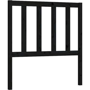 Bed Headboard Black 81x4x100 cm Solid Wood Pine Vidaxl Bed Headboard Black 81x4x100 cm Solid Wood Pine Vidaxl