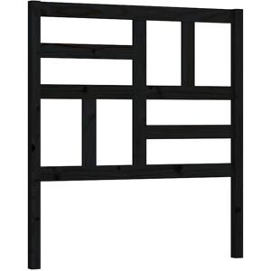 Bed Headboard Black 81x4x104 cm Solid Wood Pine Vidaxl Bed Headboard Black 81x4x104 cm Solid Wood Pine Vidaxl
