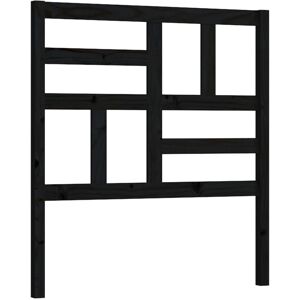 Bed Headboard Black 106x4x104 cm Solid Wood Pine Vidaxl Bed Headboard Black 106x4x104 cm Solid Wood Pine Vidaxl