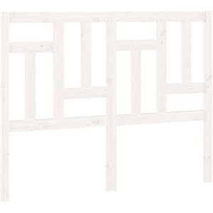 vidaXL White Headboard 145.5x4x100 cm Solid Pine Wood - Headboard vidaXL White Headboard 145.5x4x100 cm Solid Pine Wood - Headboard