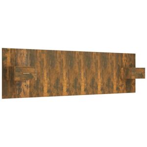 Bed Headboard with Cabinets Smoked Oak Engineered Wood Vidaxl Bed Headboard with Cabinets Smoked Oak Engineered Wood Vidaxl