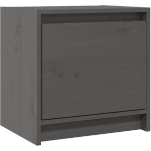 Vidaxl - Bedside Cabinets 2 pcs Grey 40x30.5x40 cm Solid Pinewood Vidaxl - Bedside Cabinets 2 pcs Grey 40x30.5x40 cm Solid Pinewood