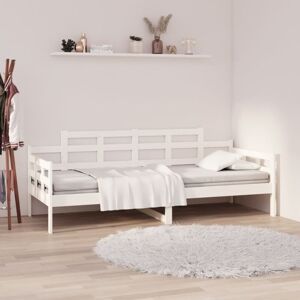 Day Bed without Mattress White Solid Wood Pine 90x190 cm Single Vidaxl Day Bed without Mattress White Solid Wood Pine 90x190 cm Single Vidaxl