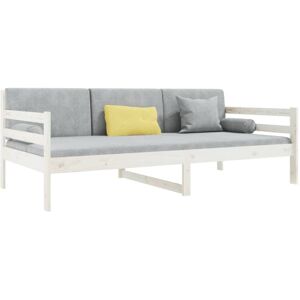 Day Bed without Mattress White 80x200cm Solid Wood Pine vidaXL Day Bed without Mattress White 80x200cm Solid Wood Pine vidaXL