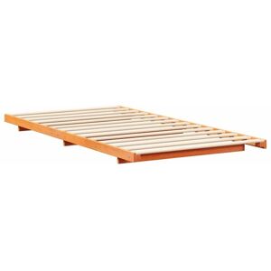 vidaXL Floor Bed Frame Wax Brown - Floor Bed Frame vidaXL Floor Bed Frame Wax Brown - Floor Bed Frame