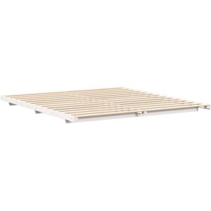 Floor Bed Frame White 200 x 220 cm Solid pine wood Vidaxl Floor Bed Frame White 200 x 220 cm Solid pine wood Vidaxl