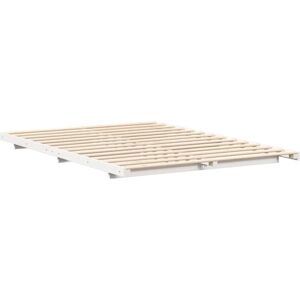 Floor Bed Frame White 150 x 200 cm Solid pine wood Vidaxl Floor Bed Frame White 150 x 200 cm Solid pine wood Vidaxl