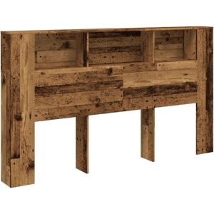 Headboard Cabinet Old Wood 180x18.5x102.5 cm Engineered Wood Vidaxl Headboard Cabinet Old Wood 180x18.5x102.5 cm Engineered Wood Vidaxl