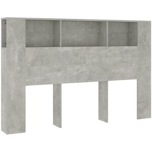Headboard Cabinet Concrete Grey 160x18.5x104.5 cm Vidaxl Headboard Cabinet Concrete Grey 160x18.5x104.5 cm Vidaxl