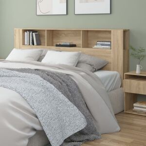 vidaXL Sonoma Oak Headboard Cabinet - Headboard Storage Furniture vidaXL Sonoma Oak Headboard Cabinet - Headboard Storage Furniture
