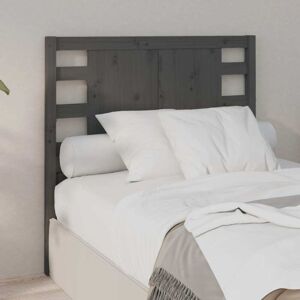 Headboard Grey 96x4x100 cm Solid Wood Pine Vidaxl Headboard Grey 96x4x100 cm Solid Wood Pine Vidaxl