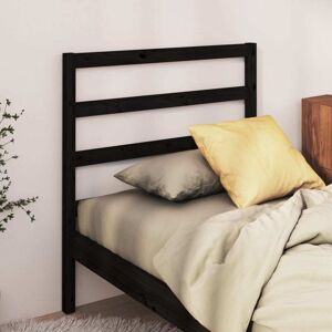 Bed Headboard Black 81x4x100 cm Solid Wood Pine Vidaxl Bed Headboard Black 81x4x100 cm Solid Wood Pine Vidaxl