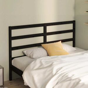 Bed Headboard Black 146x4x100 cm Solid Wood Pine Vidaxl Bed Headboard Black 146x4x100 cm Solid Wood Pine Vidaxl
