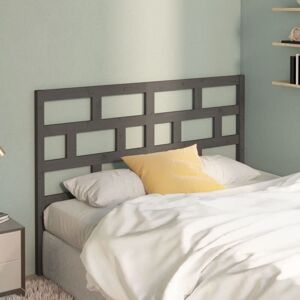 JINLEFU Bed Headboard Grey 141x4x100 cm Solid Wood Pine vidaXL JINLEFU Bed Headboard Grey 141x4x100 cm Solid Wood Pine vidaXL