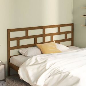 JINLEFU Bed Headboard Honey Brown 206x4x100 cm Solid Wood Pine vidaXL JINLEFU Bed Headboard Honey Brown 206x4x100 cm Solid Wood Pine vidaXL
