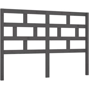 JINLEFU Bed Headboard Grey 166x4x100 cm Solid Wood Pine vidaXL JINLEFU Bed Headboard Grey 166x4x100 cm Solid Wood Pine vidaXL