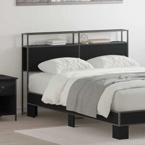 Vidaxl - Storage Headboard Wall-mounted Black oak 135 cm Engineered wood Vidaxl - Storage Headboard Wall-mounted Black oak 135 cm Engineered wood