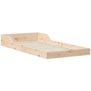 Bed Frame Brown 90 x 200 cm Solid pine wood Vidaxl Bed Frame Brown 90 x 200 cm Solid pine wood Vidaxl