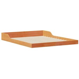 Bed Frame Wax brown 160 x 200 cm Solid pine wood Vidaxl Bed Frame Wax brown 160 x 200 cm Solid pine wood Vidaxl