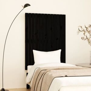 Wall Headboard Black 82.5x3x110 cm Solid Wood Pine Vidaxl Wall Headboard Black 82.5x3x110 cm Solid Wood Pine Vidaxl