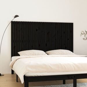 Wall Headboard Black 185x3x110 cm Solid Wood Pine Vidaxl Wall Headboard Black 185x3x110 cm Solid Wood Pine Vidaxl