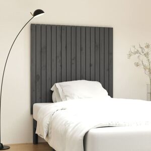Wall Headboard Grey 108x3x110 cm Solid Wood Pine Vidaxl Wall Headboard Grey 108x3x110 cm Solid Wood Pine Vidaxl