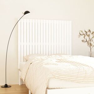 Wall Headboard White 127.5x3x110 cm Solid Wood Pine Vidaxl Wall Headboard White 127.5x3x110 cm Solid Wood Pine Vidaxl