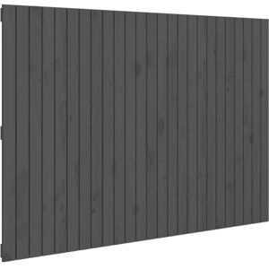 Wall Headboard Grey 159.5x3x110 cm Solid Wood Pine vidaXL Wall Headboard Grey 159.5x3x110 cm Solid Wood Pine vidaXL