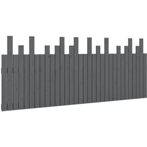 Wall Headboard Grey 204x3x80 cm Solid Wood Pine Vidaxl Wall Headboard Grey 204x3x80 cm Solid Wood Pine Vidaxl