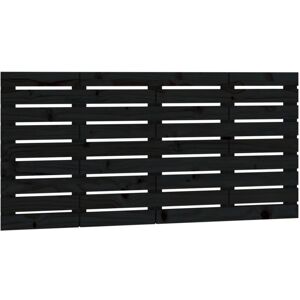 Wall Headboard Black 156x3x63 cm Solid Wood Pine Vidaxl Wall Headboard Black 156x3x63 cm Solid Wood Pine Vidaxl