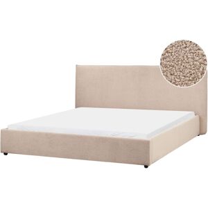 Beliani Water Bed Double Classic Taupe - Bed Beliani Water Bed Double Classic Taupe - Bed