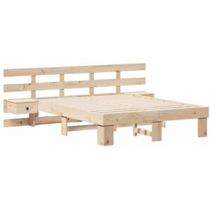 Bed Frame with Drawer Brown Solid pine wood Vidaxl Bed Frame with Drawer Brown Solid pine wood Vidaxl