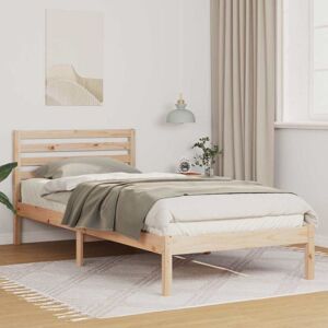 VidaXL Pine Wood Bed Frame - Modern Support Furniture VidaXL Pine Wood Bed Frame - Modern Support Furniture
