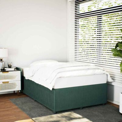Bed Frame without Mattress Dark Green 120x200 cm Velvet Vidaxl Bed Frame without Mattress Dark Green 120x200 cm Velvet Vidaxl