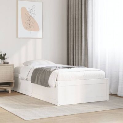 vidaXL Bed Frame White 90x200 cm - Bed Type vidaXL Bed Frame White 90x200 cm - Bed Type