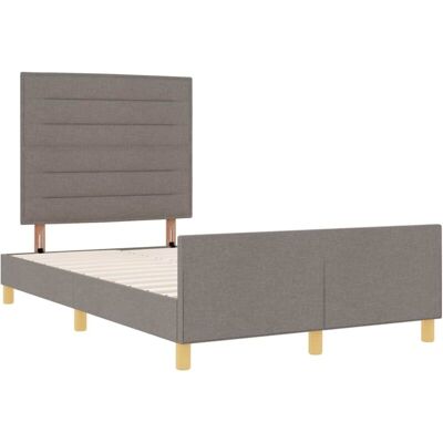 vidaXL Taupe Bed 120x200 cm - Bed vidaXL Taupe Bed 120x200 cm - Bed