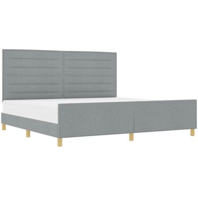 VIDAXL Light Gray Bed Base - Double Size - Elegant Modern Design VIDAXL Light Gray Bed Base - Double Size - Elegant Modern Design