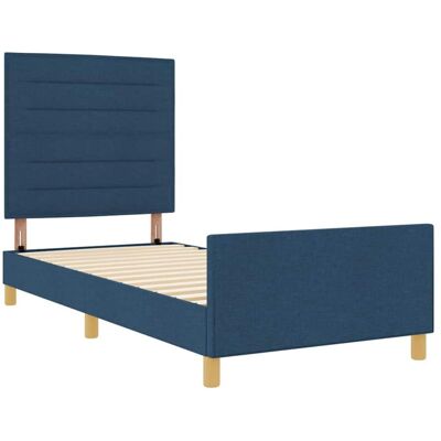 Vidaxl Blue Bed Frame 90x200 cm - Bed Frame Vidaxl Blue Bed Frame 90x200 cm - Bed Frame