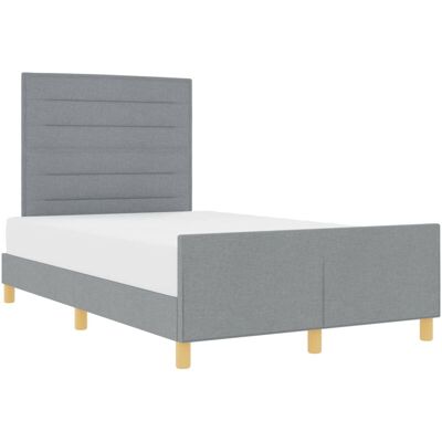 Vidaxl Light Grey Fabric Bed Frame - Bed Frame Vidaxl Light Grey Fabric Bed Frame - Bed Frame