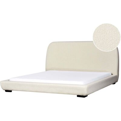 Beliani Roisel Water Bed - Classic Bouclé Upholstery - 180x200cm Beliani Roisel Water Bed - Classic Bouclé Upholstery - 180x200cm