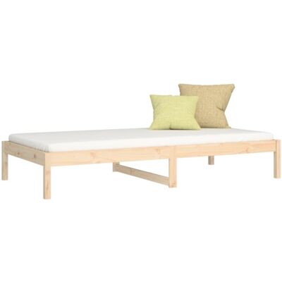 vidaXL Solid Wood Pine Day Bed - Versatile 80x200cm - Day Bed vidaXL Solid Wood Pine Day Bed - Versatile 80x200cm - Day Bed
