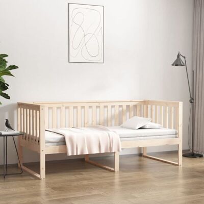 vidaXL Solid Wood Pine Day Bed - Multifunctional Rustic Furniture vidaXL Solid Wood Pine Day Bed - Multifunctional Rustic Furniture